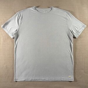 Vuori Shirt Mens XL Light Gray Strato Tech Short Sleeve Stretch Tee V126